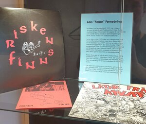 Lars "Ferne" Fernebrings monter. Arkivens dag,  Arkivcentrum Syd. November 2021