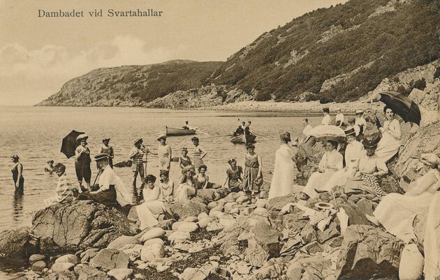 Ur Hans-Otto Pyks samling Dambadet vid Svarta hallar